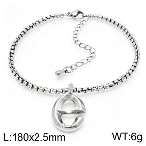 Stainless Steel Jewelry Alphabet Element Bracelet - KB186501-Z