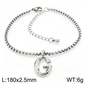 Stainless Steel Jewelry Alphabet Element Bracelet - KB186503-Z