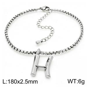 Stainless Steel Jewelry Alphabet Element Bracelet - KB186504-Z