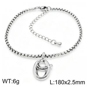 Stainless Steel Jewelry Alphabet Element Bracelet - KB186511-Z