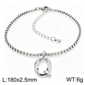 Stainless Steel Jewelry Alphabet Element Bracelet - KB186513-Z