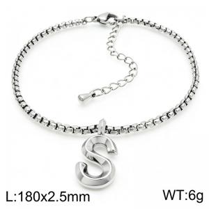 Stainless Steel Jewelry Alphabet Element Bracelet - KB186515-Z