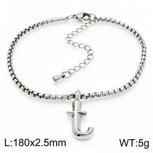 Stainless Steel Jewelry Alphabet Element Bracelet - KB186516-Z