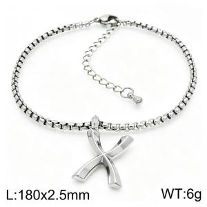 Stainless Steel Jewelry Alphabet Element Bracelet - KB186520-Z