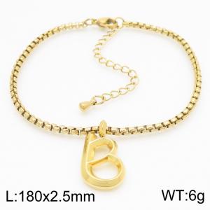 Stainless Steel Jewelry Alphabet Element Bracelet - KB186524-Z