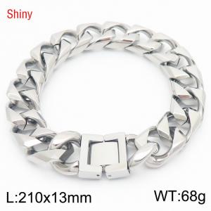 13mm Hip Hop Cuban Chain Punk Bracelets for Unisex Cuban Chain Link Bracelet Jewelry Gifts - KB186560-Z