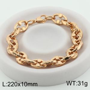 Gold stainless steel cut Ultraman bracelet - KB186669-Z