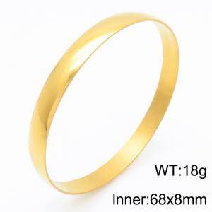 Stainless Steel Gold-plating Bangle - KB186966-LO