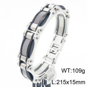 Fashion Trendy Men's Mesh Motorcycle Bracelet Men's Jewelry Buckle Accessories - KB186979-KFC