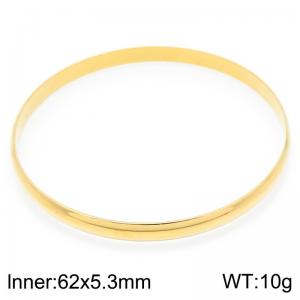 Stainless Steel Gold-plating Bangle - KB187139-LO