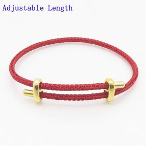 Stainless Steel Gold-plating Bangle - KB187658-QY