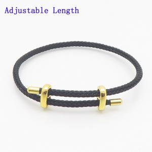 Stainless Steel Gold-plating Bangle - KB187660-QY