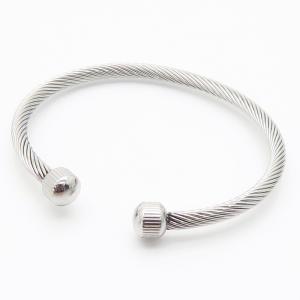 Stainless Steel Wire Bangle - KB187695-XY