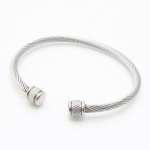 Stainless Steel Wire Bangle - KB187698-XY