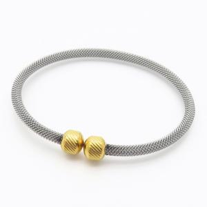 Stainless Steel Gold-plating Bangle - KB187710-XY