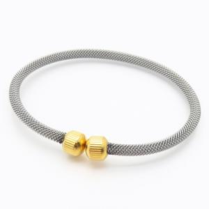 Stainless Steel Gold-plating Bangle - KB187713-XY