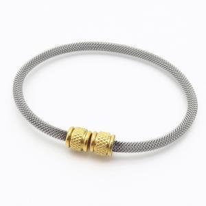 Stainless Steel Gold-plating Bangle - KB187717-XY