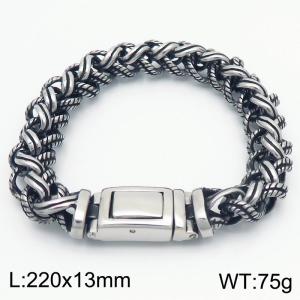 Stainless Steel 316L Fashion Link Chain Bracelet for Men Silver Color - KB187837-KJX