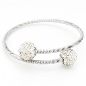 Stainless Steel Wire Bangle - KB187868-XY