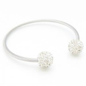 Stainless Steel Wire Bangle - KB187870-XY