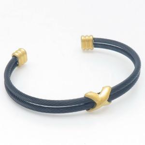 Stainless Steel Wire Bangle - KB187898-XY