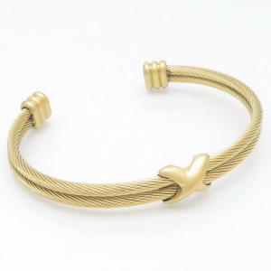 Stainless Steel Wire Bangle - KB187899-XY