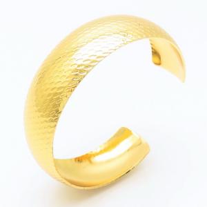 Stainless Steel Gold-plating Bangle - KB187945-TLA