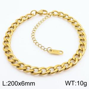 200X6MM New Fashion Stainless Steel Bracelets for Men and Women, Jewelry Gifts - KB187968-Z