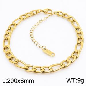 200X6MM New Fashion Stainless Steel Bracelets for Men and Women, Jewelry Gifts - KB187970-Z