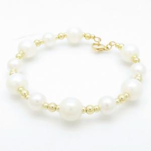 Bead Bracelet - KB188076-WH