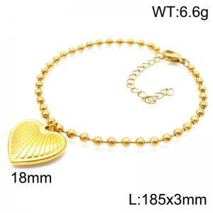 185x3mm New Fashion Round Chain Bracelet Stainless Steel Women's Buckle Bracelet Jewelry Gift - KB188195-Z