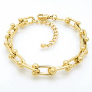 Stainless Steel Gold-plating Bracelet - KB188326-HM