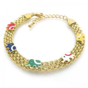 Stainless Steel Gold-plating Bracelet - KB188340-HM