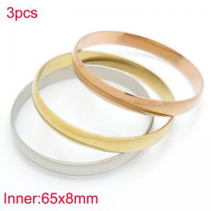 Stainless Steel Gold-plating Bangle - KB188354-LO