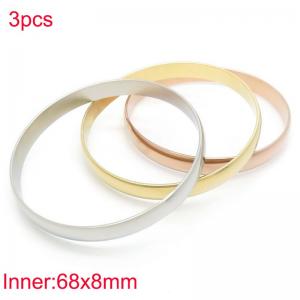 Stainless Steel Gold-plating Bangle - KB188355-LO