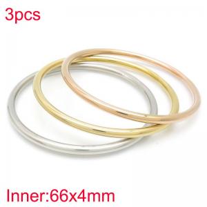 Stainless Steel Gold-plating Bangle - KB188360-LO