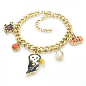 Stainless Steel Gold-plating Bracelet - KB188566-HM