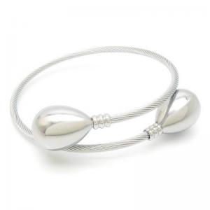 Stainless Steel Wire Bangle - KB188593-XY