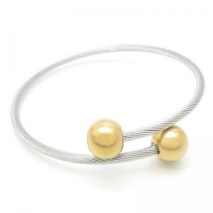 Stainless Steel Wire Bangle - KB188609-XY