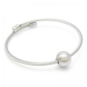 Stainless Steel Wire Bangle - KB188612-XY