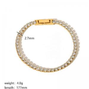 Stainless steel diamond bracelet - KB188689-Z