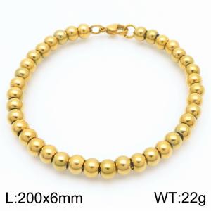 Stainless steel bead bracelet - KB189179-Z