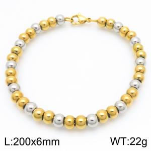 Stainless steel bead bracelet - KB189180-Z