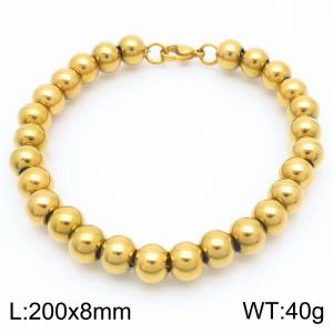 Stainless steel bead bracelet - KB189181-Z