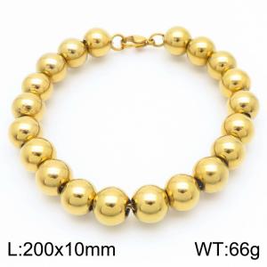 Stainless steel bead bracelet - KB189183-Z