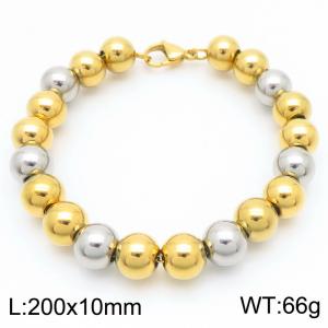 Stainless steel bead bracelet - KB189184-Z