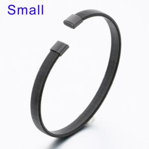 Stainless Steel Black-plating Bangle - KB189348-TSC