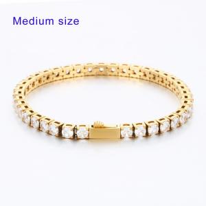 Stainless Steel Stone Bracelet - KB189367-KD