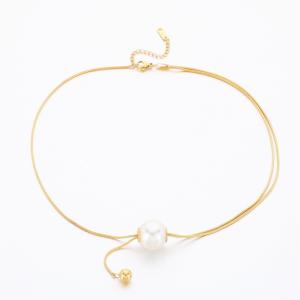 Stainless Steel Gold-plating Bracelet - KB189452-HM