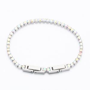 Stainless Steel Stone Bracelet - KB189463-JC